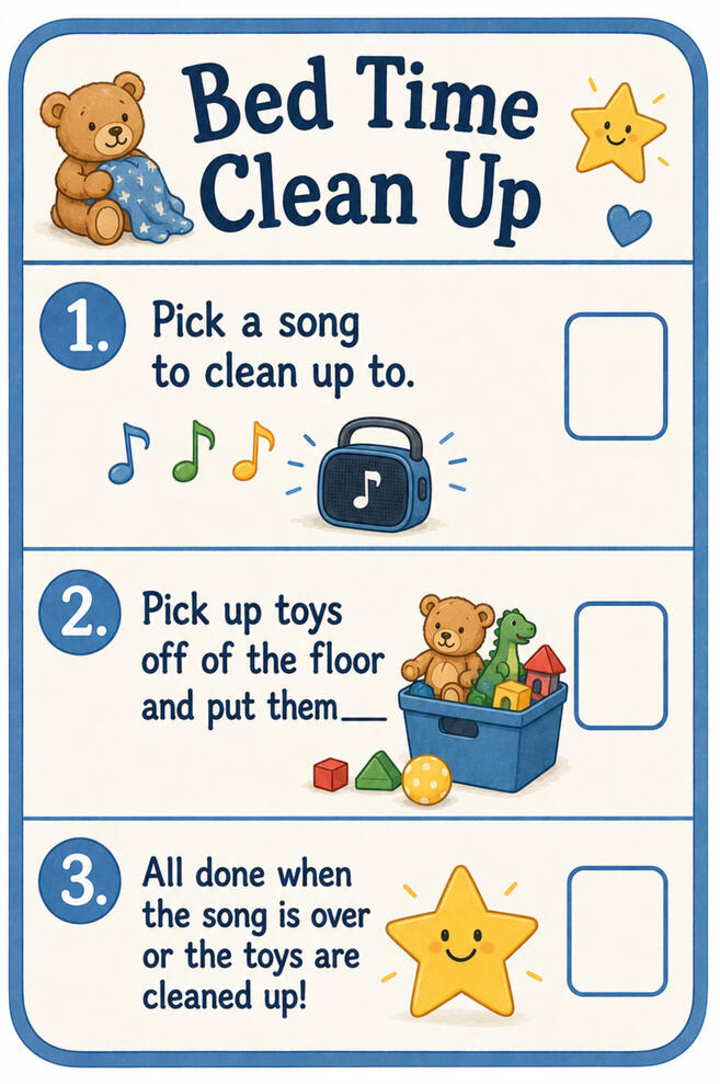 Bed Time Clean Up